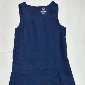 Girl, navy school, uniform jumper dress